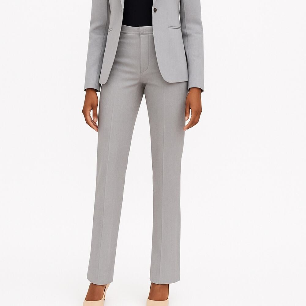 Tribal Women’s‎ Gray Dress Pants 8 Petite Stretch Slacks Work Career Minimal